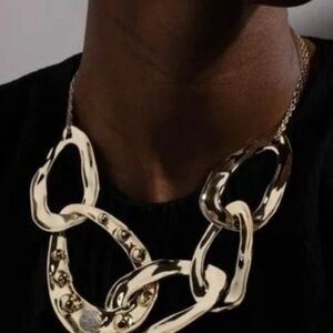 Alexis Bittar Molten Dot Large Link Necklace